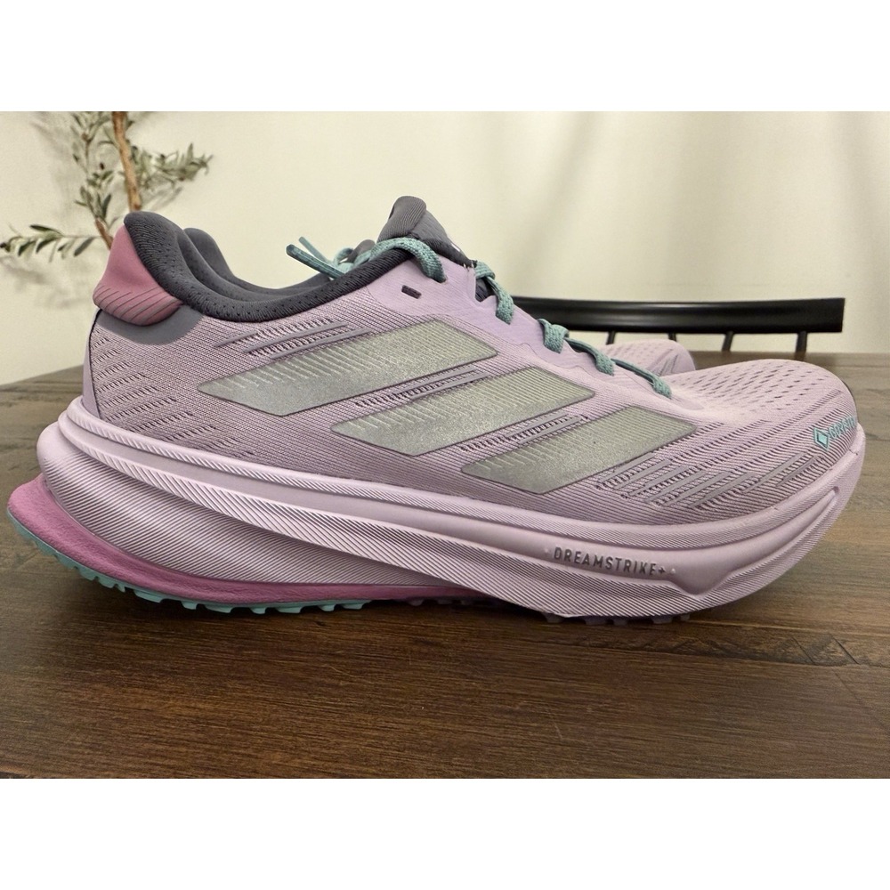 Adidas Women's Supernova Rise GORE-TEX Size 6.5 JQ5486 Plum / Silver Trail New